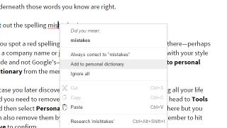 Illustration for article titled How to Add (and Remove) Words From Your Google Docs Spell Checker